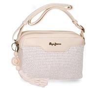 Pepe Jeans Clara Two Compartments Shoulder Bag Beige 24x16x7 cm Polyester and PU by Joumma Bags