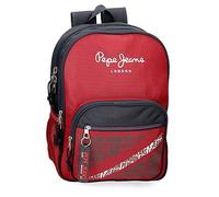 Pepe Jeans Clark Double Compartment School Backpack Red 30x40x13 cms Polyester 15,6L