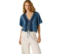 Women's long sleeve shirt Pepe Jeans Cleo Bleu XS
