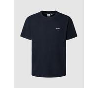 Pepe Jeans Connor Contrast Short Sleeve T-Shirt Navy Blue - L