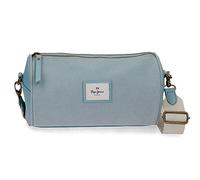 Pepe Jeans Cora Small Blue Shoulder Bag 26 x 14 x 6 cm Cotton