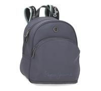 Pepe Jeans Corin Casual Backpack Grey 21x27.5x10cm Polyester and PU 5.78L by Joumma Bags, grey, One Size, casual backpack