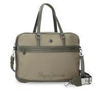 Pepe Jeans Corin Laptop Bag Green 40x30x5cm Polyester and PU by Joumma Bags, Green, One Size, Laptop Bag