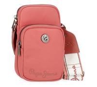 Pepe Jeans Corin Messenger Bag Mobile Phone Case Pink 11x17.5x4cm Polyester and PU by Joumma Bags, Pink, One Size, Shoulder Bag Mobile Phone Case