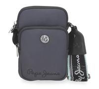 Pepe Jeans Corin Messenger Bag Mobile Phone Holder Grey 11x17.5x4cm Polyester and PU 0,77L by Joumma Bags, grey, One Size, Shoulder Bag Mobile Phone