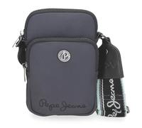 Pepe Jeans Corin Messenger Bag Mobile Phone Holder Grey 11x17.5x4cm Polyester and PU 0,77L by Joumma Bags, grey, One Size, Shoulder Bag Mobile Phone Case