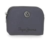 Pepe Jeans Corin Purse Grey 11.5x8.5x1.5cm Polyester and PU 0,15L by Joumma Bags, Grey, One Size, Purse