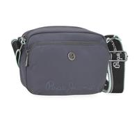 Pepe Jeans Corin Shoulder Bag Grey 21x14x5cm Polyester and PU by Joumma Bags, Grey, One Size, Shoulder Bag