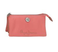Pepe Jeans Corin Three Compartment Purse Pink 17.5x9.5x2cm Polyester and PU by Joumma Bags, Pink, One Size, Three Compartment Purse