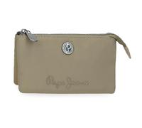 Pepe Jeans Corin Three Compartment Wallet Green 17.5x9.5x2cm Polyester and PU by Joumma Bags, Green, One Size, Three Compartment Purse