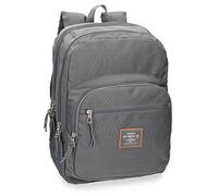 Pepe Jeans Cross Double compartment Backpack Grey 30,5x44x15 cms Polyester 20.13L