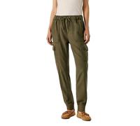 Womens Mid-Rise Slim Fit Trousers Pepe Jeans New Crusade Vert 30