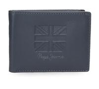 Pepe Jeans Denver Horizontal Wallet Blue 11x8x1cm Leather by Joumma Bags