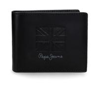 Pepe Jeans Denver Horizontal Wallet with Removable Wallet Blue 11x8.5x1cm Leather by Joumma Bags