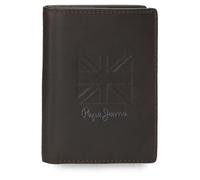 Pepe Jeans Denver Vertical Card Holder Blue 9x11x1cm Leather by Joumma Bags