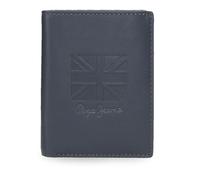 Pepe Jeans Denver Vertical Card Holder Blue 9x11x1cm Leather by Joumma Bags