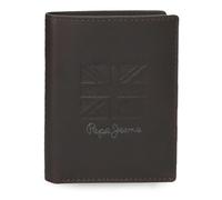 Pepe Jeans Denver Vertical Wallet Blue 8.5x10.5x1cm Leather by Joumma Bags