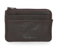 Pepe Jeans Denver Wallet with Card Holder Blue 11x7x1.5cm Leather by Joumma Bags