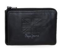 Pepe Jeans Denver Wallet with Card Holder Blue 11x7x1.5cm Leather by Joumma Bags