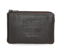 Pepe Jeans Denver Wallet with Card Holder Blue 11x7x1.5cm Leather by Joumma Bags