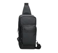 Pepe Jeans Dorking Cross Body Bag Black 16x31x5.5cm Polyester with Faux Leather Details by Joumma Bags