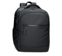 Pepe Jeans Dorking Cabin Backpack for Laptop 15.6 Inches Black 31 x 44 x 15 cm Polyester with Faux Leather Details 20.46L by Joumma Bags