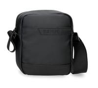 Pepe Jeans Dorking Crossbody Bag Small Black 15x19,5x6 cms Polyester with Synthetic Leather details by Joumma Bags