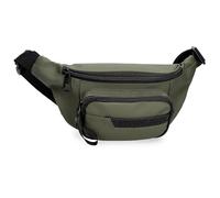 Pepe Jeans Dorking Waist Bag Green 30x13x5cm Polyester with Faux Leather Details by Joumma Bags