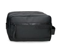Pepe Jeans Dorking Nececer Adaptable Black 26x16x12cm Polyester with Faux Leather Details by Joumma Bags
