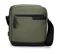 Pepe Jeans Dorking Shoulder Bag Portatablet Green 23x27x7cm Polyester with Faux Leather Details by Joumma Bags