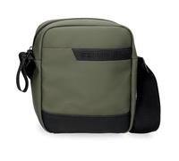 Pepe Jeans Dorking Small Shoulder Bag Green 15x19.5x6cm Polyester with Faux Leather Details by Joumma Bags