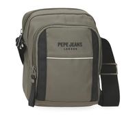 Pepe Jeans Dortmund Shoulder Bag Medium Green 17x22x7.5cm Polyester by Joumma Bags by Joumma Bags, Green, Medium Crossbody Bag