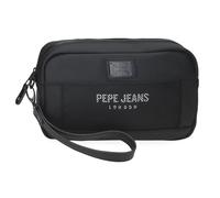 Pepe Jeans Durham Belt Bag Black 21x12.5x7cm Polyester with Faux Leather Details by Joumma Bags