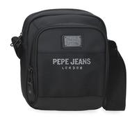 Pepe Jeans Durham Messenger Bag Laptop Black 23x27x7cm Polyester by Joumma Bags