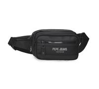 Pepe Jeans Durham Shoulder Bag Medium Black 17x22x8cm Polyester by Joumma Bags
