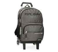 Pepe Jeans Edmon Backpack Double Compartment Adaptable to Laptop Trolley 15.6 Inches Grey 33x46x15cm Polyester by Joumma Bags