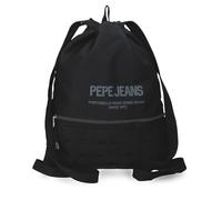 Pepe Jeans Edward Drawstring Backpack with Zipper Laptop 15.6 Inches Black 35x46x1 cm Polyester 1,61L by Joumma Bags