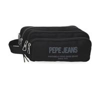 Pepe Jeans Edward Pencil Case Black 22x10x11 cm Polyester by Joumma Bags