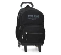 Pepe Jeans Edward School Backpack with Trolley Laptop 15.6 Inches Black 33x46x15 cm Polyester 22,77L by Joumma Bags