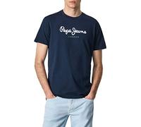 Pepe Jeans Eggo Men's T-Shirt Regular Fit Short Sleeve Blue (Navy), XS