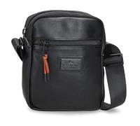 Pepe Jeans Egham Shoulder Bag Black 17 x 22 x 6 cm Polyester, Black/White, One Size, shoulder bag