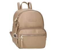 Pepe Jeans Elia Casual Backpack Beige 20x25.5x10cm Faux Leather 5,1L by Joumma Bags, Beige, One Size, Casual Backpack