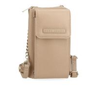 Pepe Jeans Elia Messenger Bag Mobile Phone case Beige 11x20x4cm Faux Leather by Joumma Bags, Beige, One Size, Shoulder Bag Mobile Phone Case