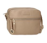 Pepe Jeans Elia Shoulder Bag Two Compartments Beige 24x16x9cm Faux Leather by Joumma Bags, Beige, One Size, Two Compartments Crossbody Bag
