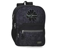Pepe Jeans Eloise School Backpack with Trolley Laptop 15.6 Inches Black 30x40x12 cm Polyester 14,4L by Joumma Bags