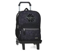 Pepe Jeans Eloise School Laptop Backpack Laptop 15.6 Inches Black 30x40x12 cm Polyester 14,4L by Joumma Bags