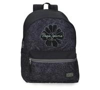 Pepe Jeans Eloise Trolley-Adaptable Backpack Laptop 15.6 Inches Black 31x44x17,5 cm Polyester 23,87L by Joumma Bags