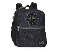 Pepe Jeans Eloise Walk Backpack Black 24x28x10 cm Polyester 6,72L by Joumma Bags