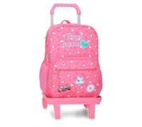 Pepe Jeans Evelyn School Backpack with Trolley Laptop 15.6 Inches Pink 30x40x12 cm Polyester 14,4L by Joumma Bags