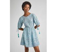 Pepe Jeans Floral Print Tunic Dress Blue